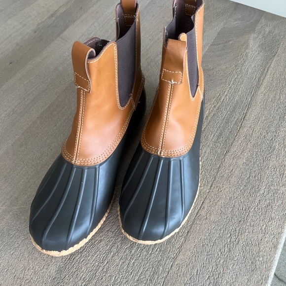 NWOT Men's Lands' Chelsea End Duck Boot Size 12D Tan - Picture 2 of 11